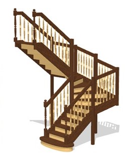П-образные лестницы